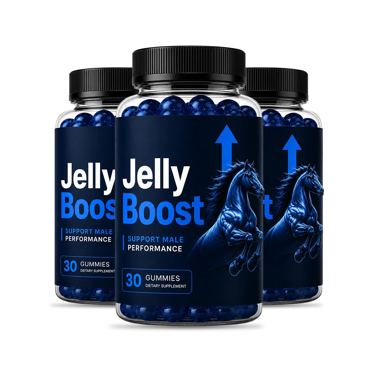 JellyBoost 3 bottle package — 90 day supply of male performance gummies